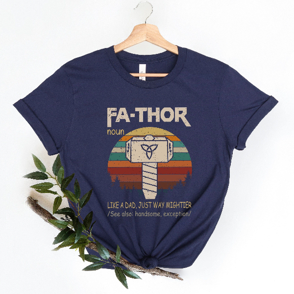 Fathor Shirt Funny Dad Tee Fathers Day Gift From Daughter black l sweatshirt