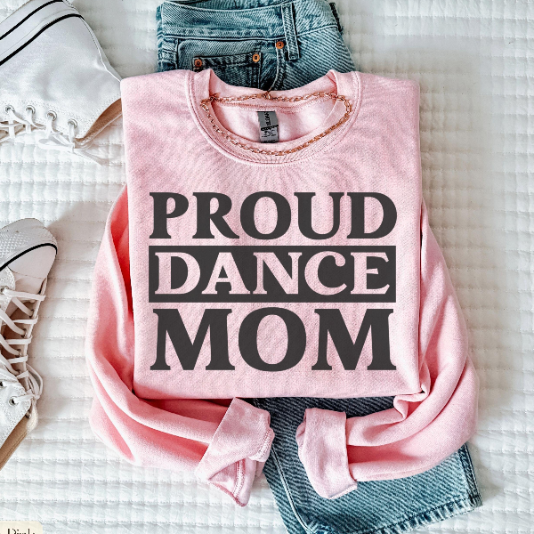 Dance Mom T Shirt Proud Dance Mama Sweatshirt green l sweatshirt