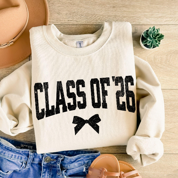 Class Of 2026 Shirt Minimalist Bow Graphic Tee Trendy Graduation T Shirt Casual Womens Top dark Grey l t Shirt