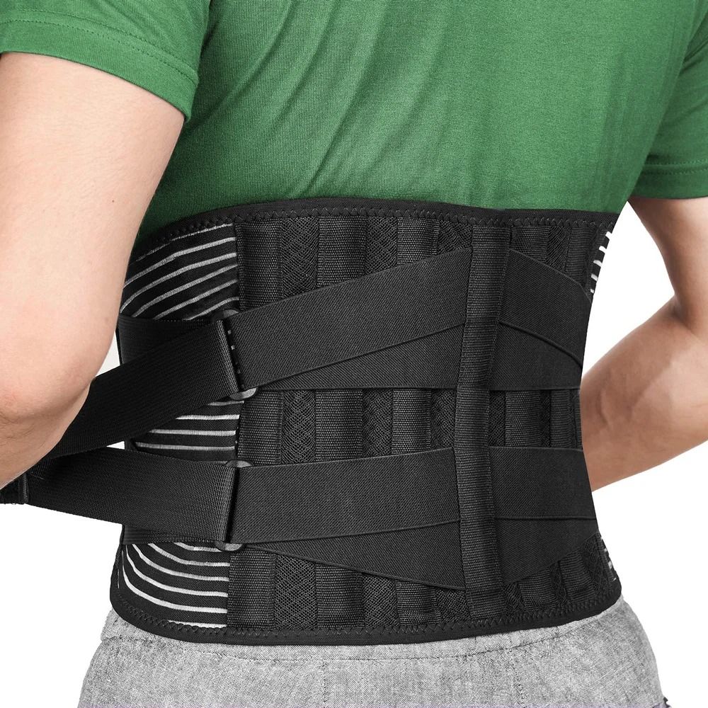 High Stability Lumbar Support And Spine Alignment Belt black s