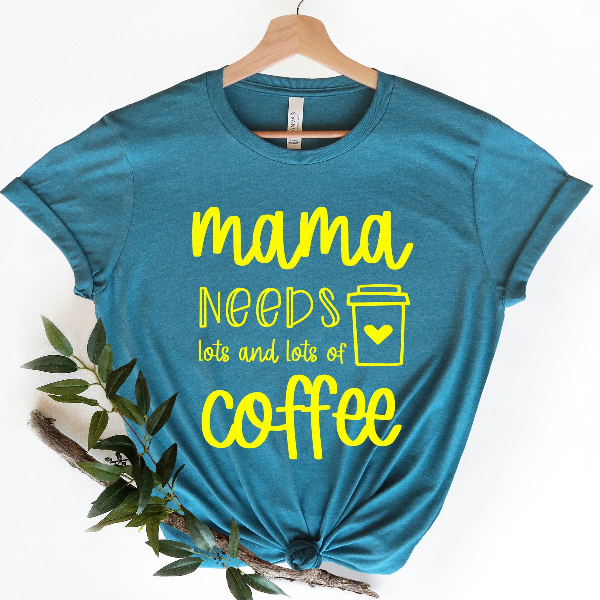 Mama Needs Lots Of Coffee Shirt Funny Mom Life Tee, Coffee Lover Gift For Moms green 3xl sweatshirt