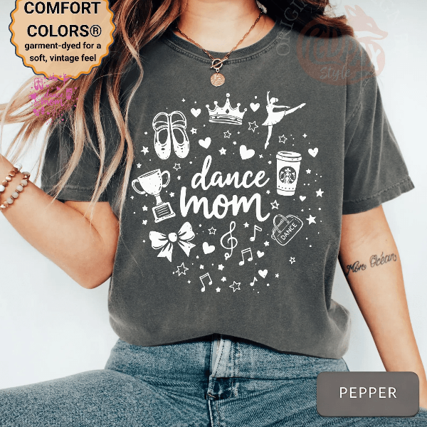 Dance Mom Shirt Ballet Slippers Graphic Dance Mom Life Tee Competition Gift maroon s t Shirt