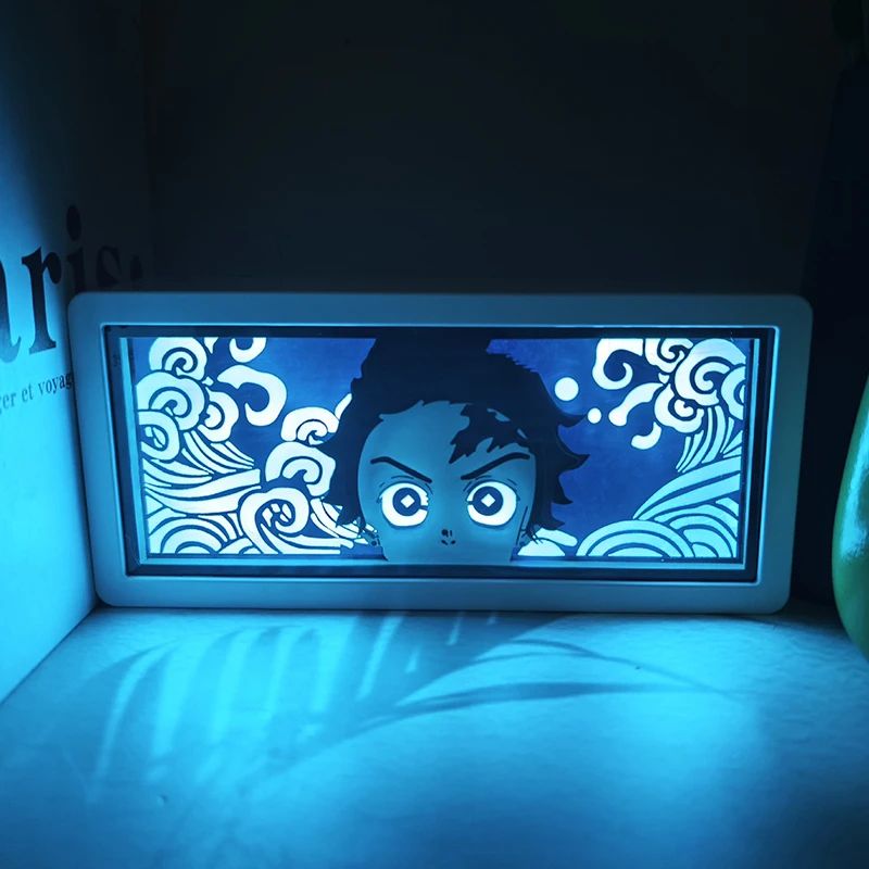Tanjiro LED Light Box Demon Slayer Night Light For Anime Room Decor 8