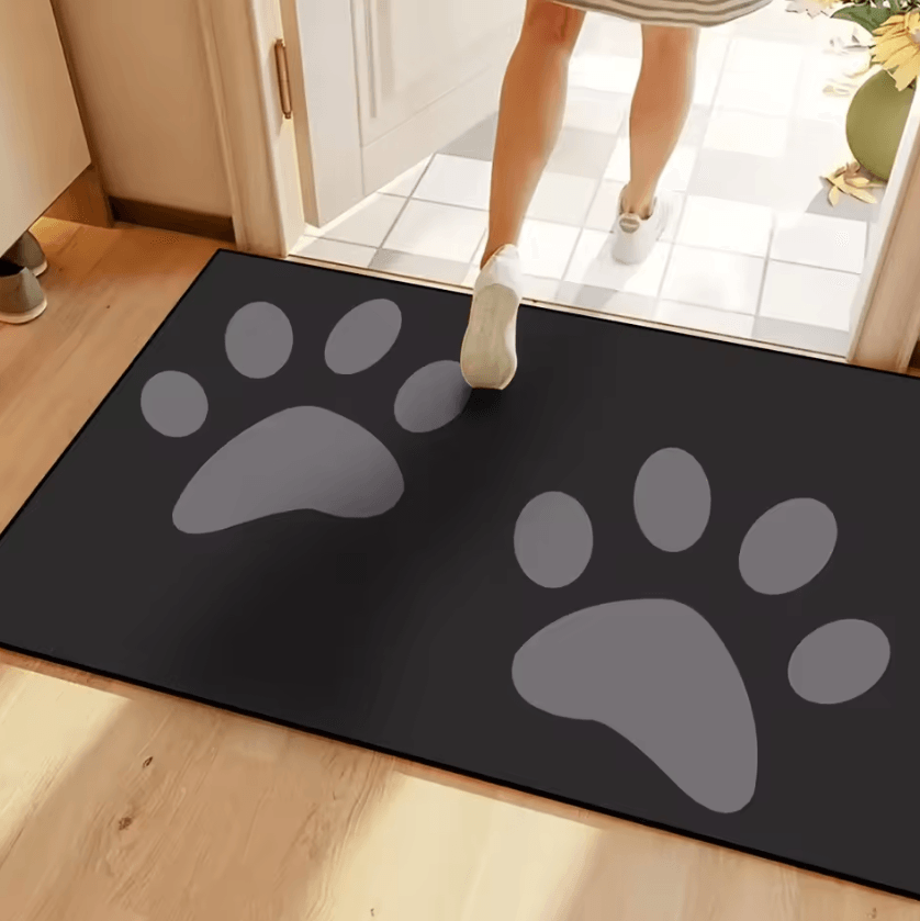 Cat Paw Print Absorbent Doormat Cute Non Slip Kitchen & Entrance Floor Rug 5 50x80cm