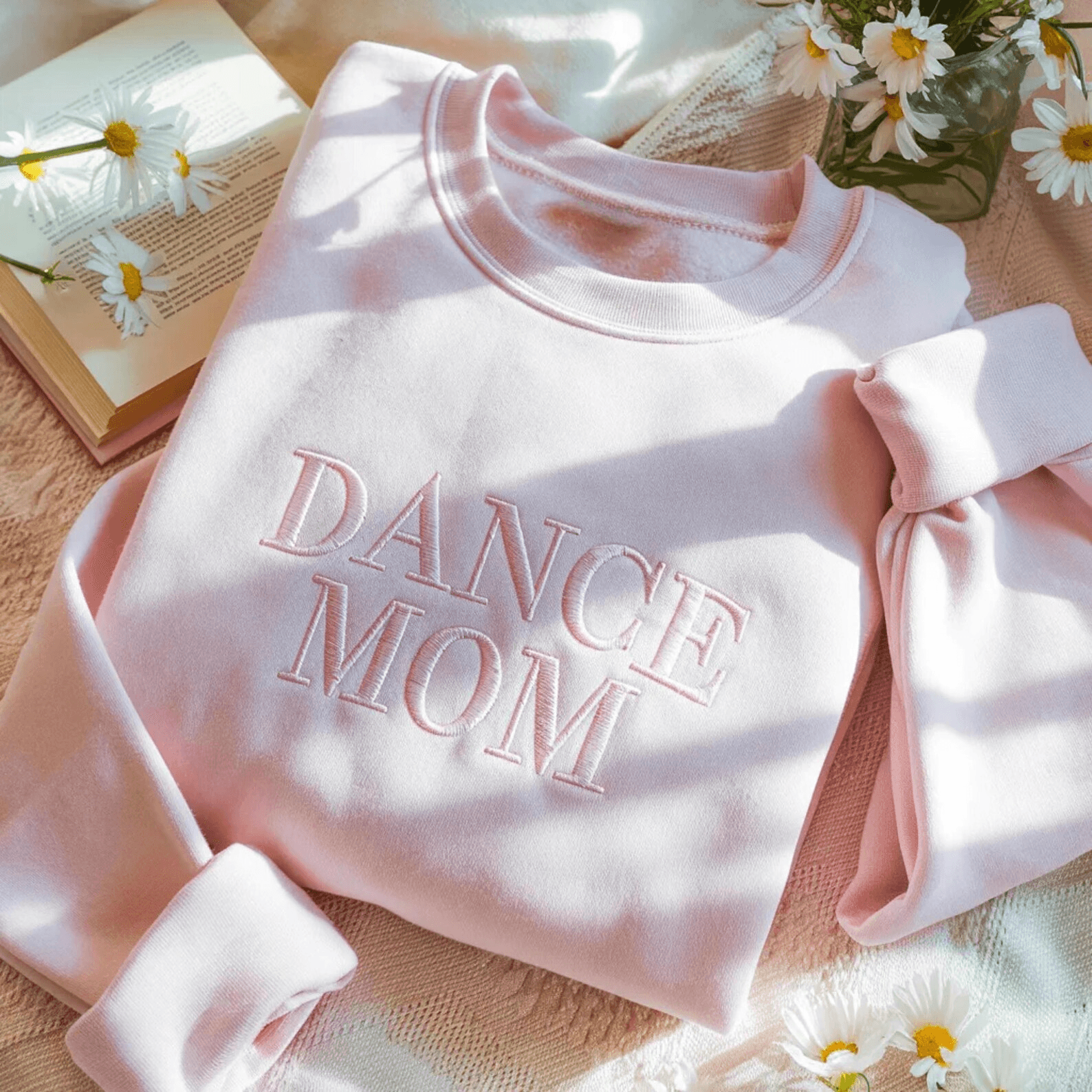 Embroidered Dance Mom Sweatshirt Personalized Team Crewneck Mothers Day Gift black s sweatshirt