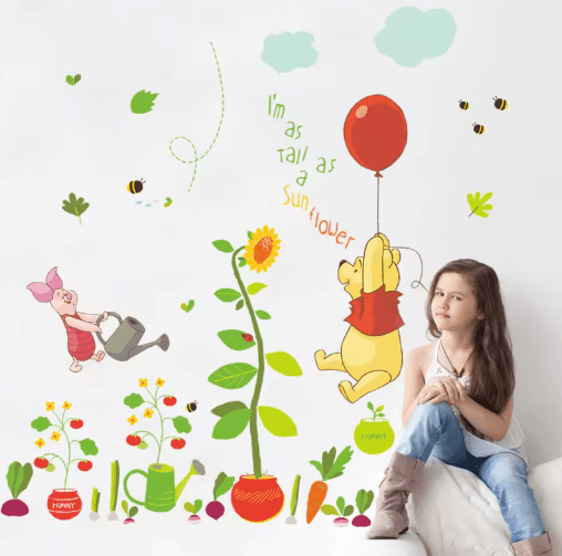 Winnie The Pooh Wall Sticker Cute Cartoon Wall Decals For Kids Room & Nursery Decor 16