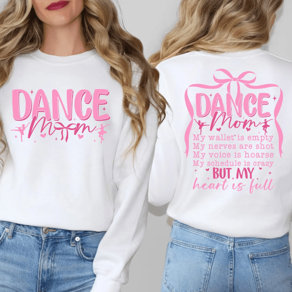 Coquette Bow Dance Mom Sweatshirt Hoodie Ballet Mom Gift Cute Dance Mom Apparel brown 2xl t Shirt