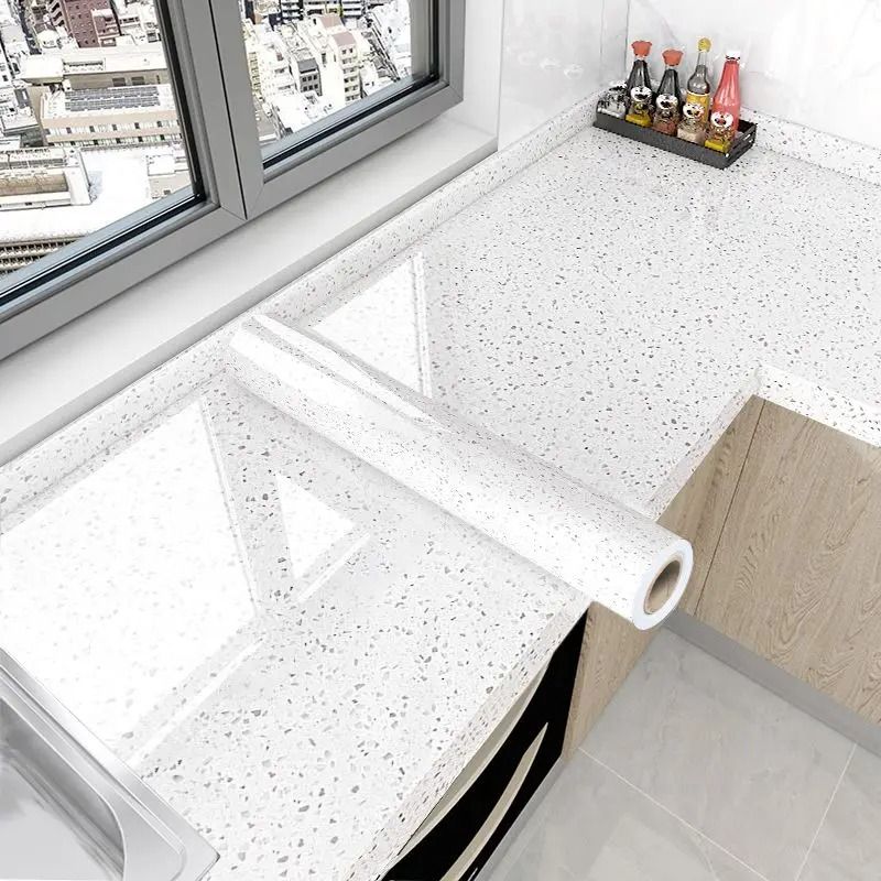 Waterproof Kitchen Oil Proof Sticker Heat Resistant Self Adhesive Wall Cover 10 60cm X 5m