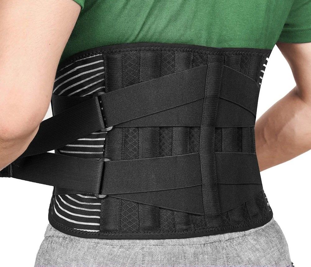 High Stability Lumbar Support And Spine Alignment Belt black xxl