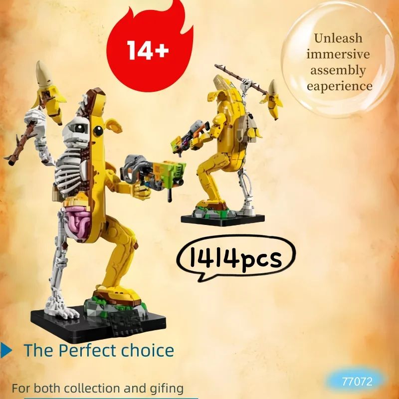 1414PCS Banana Brick Building Set Display Model 1414PCS Banana Brick Building Set Display Model