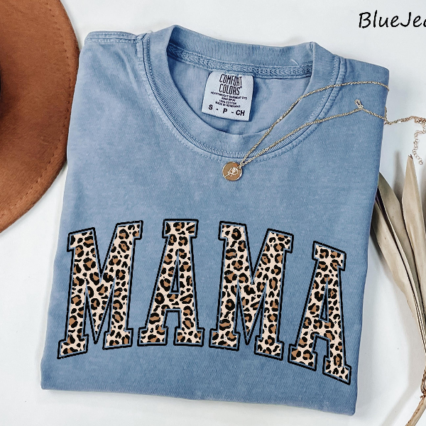 Mama Leopard Print Shirt Casual Mom Graphic Tee Trendy Everyday Womens T Shirt white s sweatshirt
