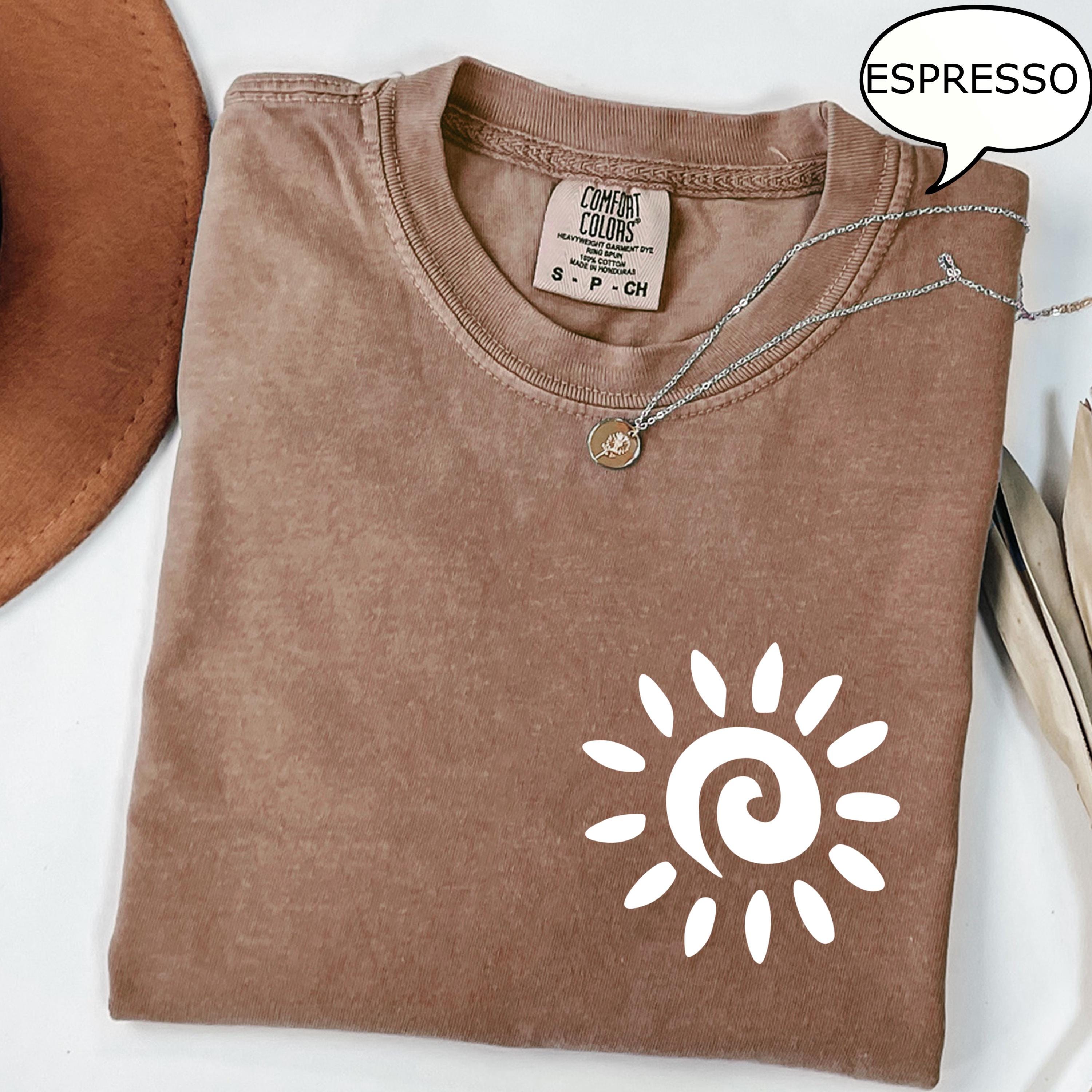 Sun Graphic Shirt Minimalist Boho Tee Aesthetic Summer T Shirt Casual Womens Top maroon s t Shirt