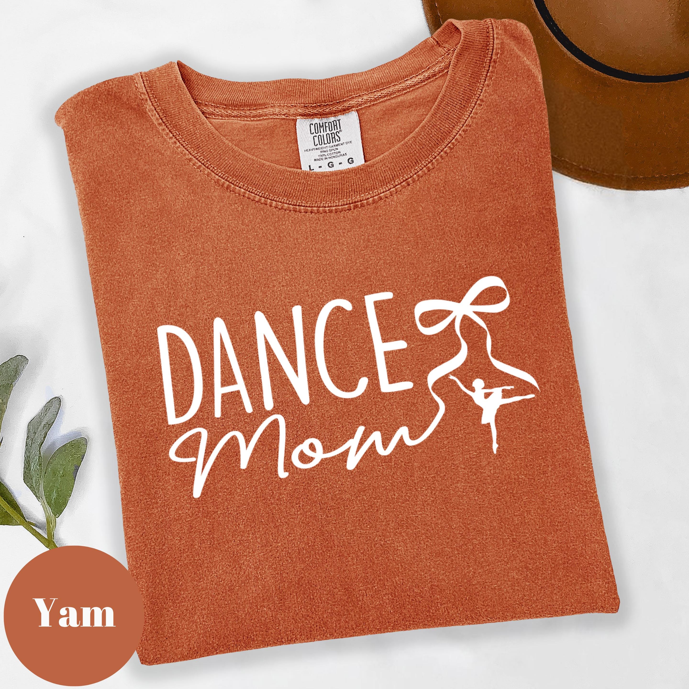 Dance Mom Shirt, Ballet Dancer Mama Sweatshirt, Dance Competition Gift For Mom pink l sweatshirt
