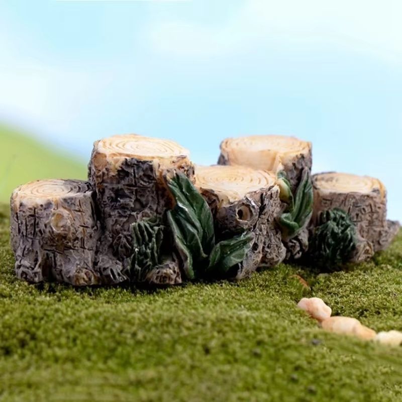 Mini Resin Tree Stump Bridge Fairy Garden Decor For Terrariums And Dollhouse Landscapes Mini Resin Tree Stump Bridge Fairy Garden Decor For Terrariums And Dollhouse Landscapes