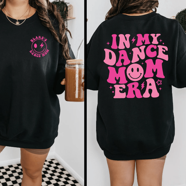 Personalized Dance Mom Era Sweatshirt Custom Ballet Mom Hoodie Gift lavender Pink s sweatshirt