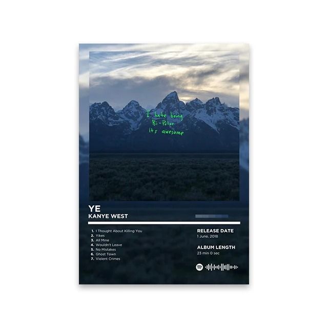 Retro Rap Album Cover Canvas Poster Music Wall Art Print 01 50x70 Cm