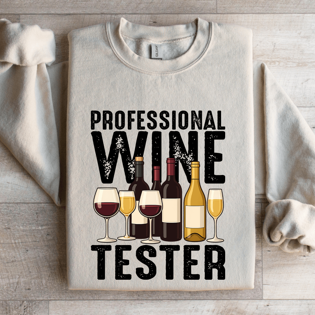 Professional Wine Tester Sweatshirt S White
