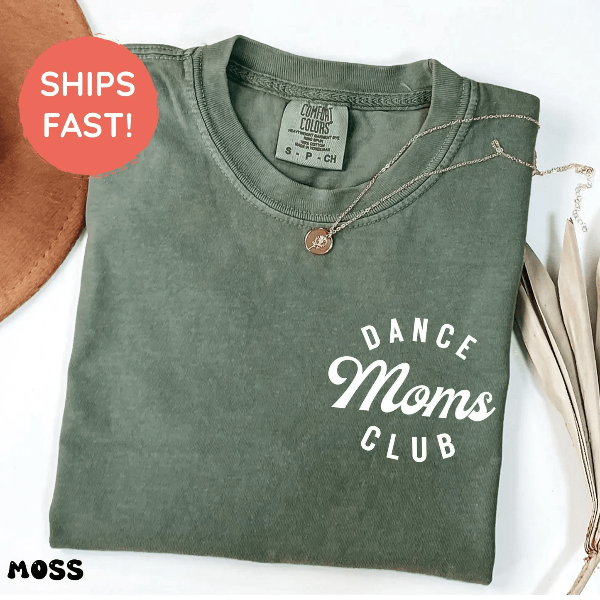 Comfort Colors Dance Mom Club Shirt Trendy Dance Mom Gift Tee white s t Shirt