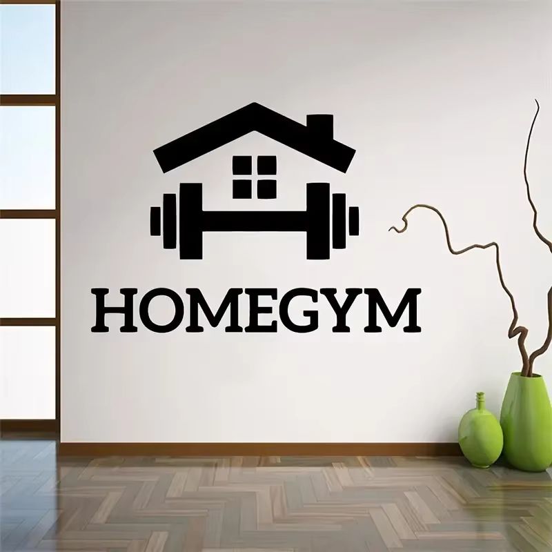 Barbell Fitness Wall Sticker Removable Gym Decor For Home Workout Spaces Barbell Fitness Wall Sticker Removable Gym Decor For Home Workout Spaces