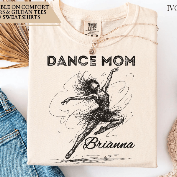 Dance Mom Line Art Shirt Comfort Colors Minimalist Dance Mama Tee Gift green 2xl sweatshirt