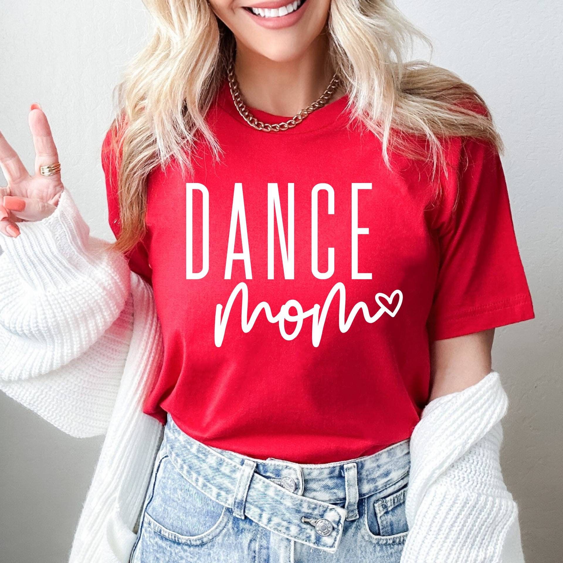 Dance Mom Shirt Cute Script Graphic Tee Casual Recital Mom T Shirt Everyday Wear grey l sweatshirt