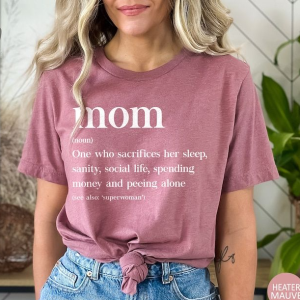 Mom Definition Shirt Funny Mom Graphic Tee Cute Minimalist Mom Life T Shirt green l t Shirt