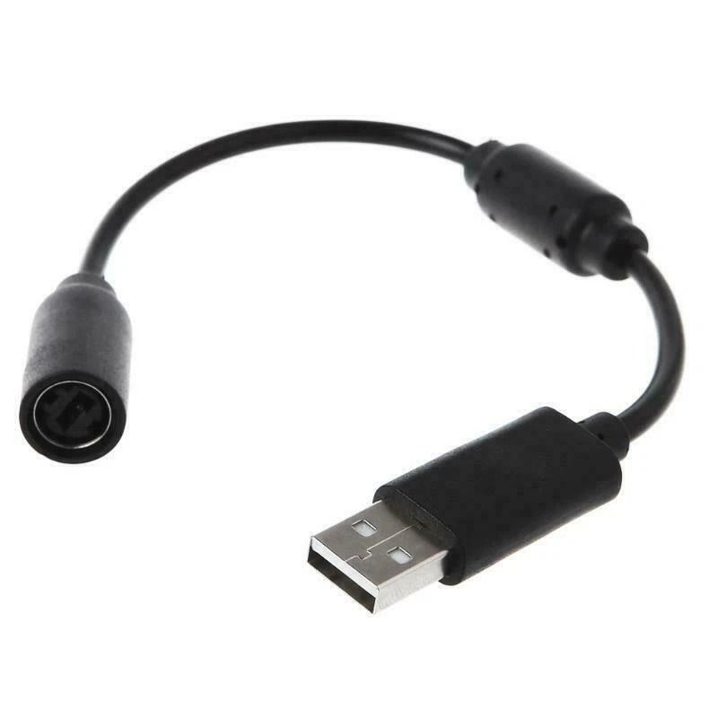 Breakaway Dongle Adapter For Xbox & PC Wired Controllers Fast & Reliable Connection black
