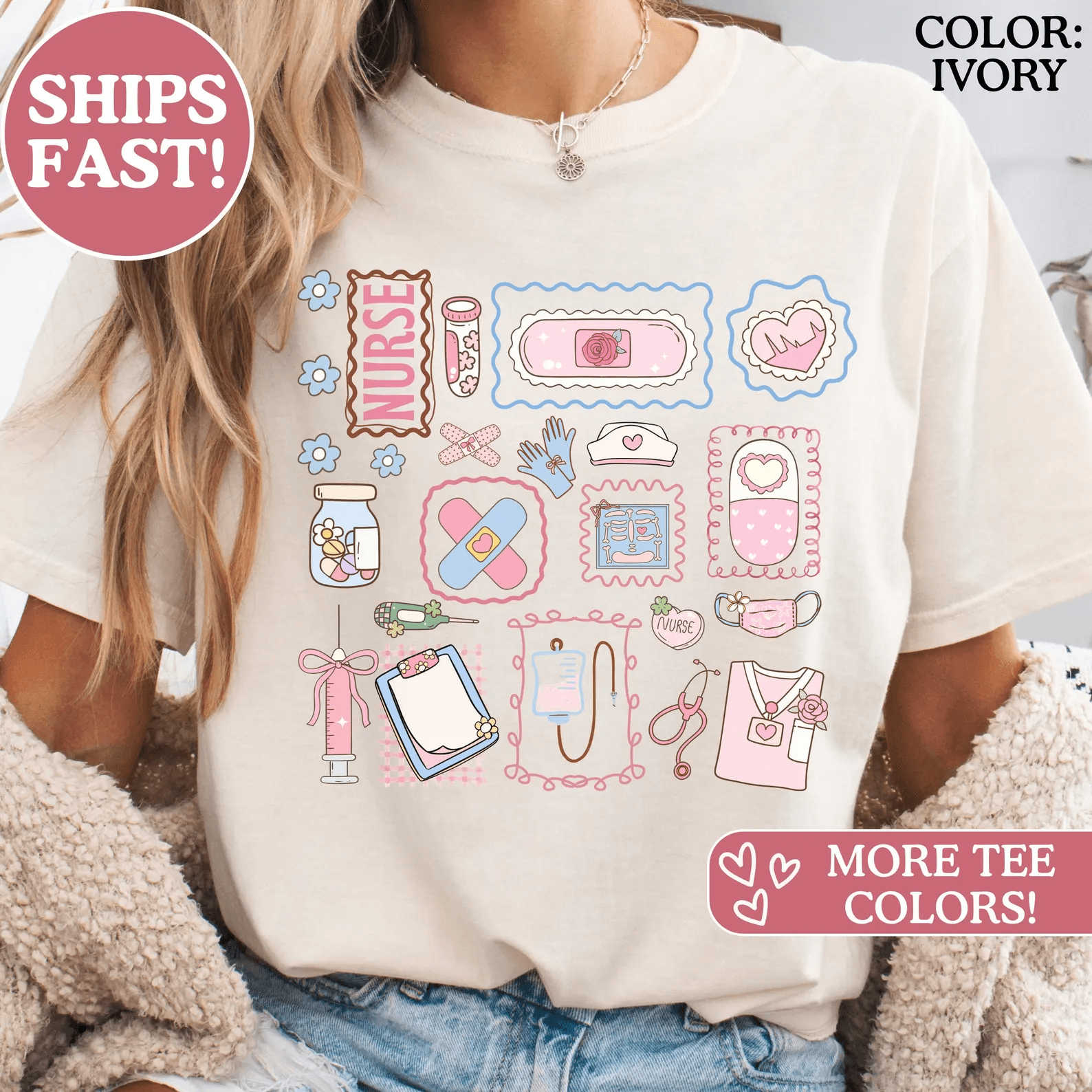 Comfort Colors Nurse Shirt Registered Nurse Graduation Gift Nursing Tee green xl t Shirt