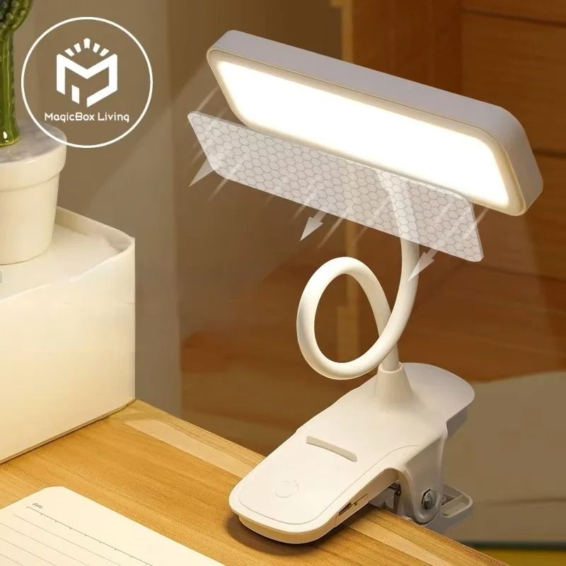 USB Rechargeable Clip On LED Desk Lamp LED Desk Lamp With Clip Flexible Gooseneck Eye Care Reading Light USB Rechargeable Clip On LED Desk Lamp LED Desk Lamp With Clip Flexible Gooseneck Eye Care Reading Light