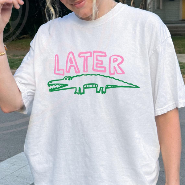 Later Gator Shirt, Sarcastic Shirt, Funny Womens Shirt, Offensive Shirt, Alligator Shirt, Crocodile Shirt, Funny Mom Tee maroon xl sweatshirt