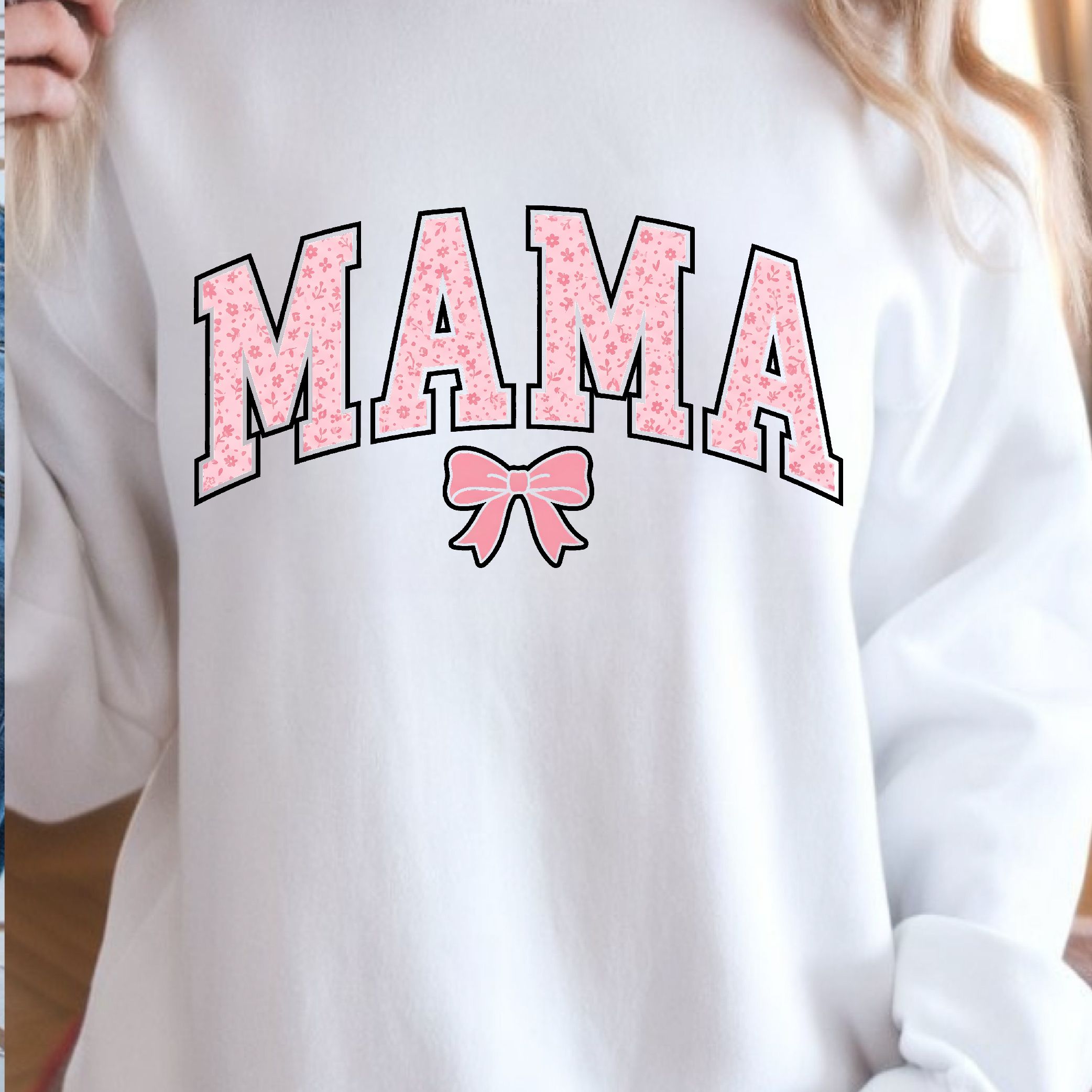 Mama Shirt Pink Cute Pink Bow Shirt, Mama T Shirt For Women pink l t Shirt