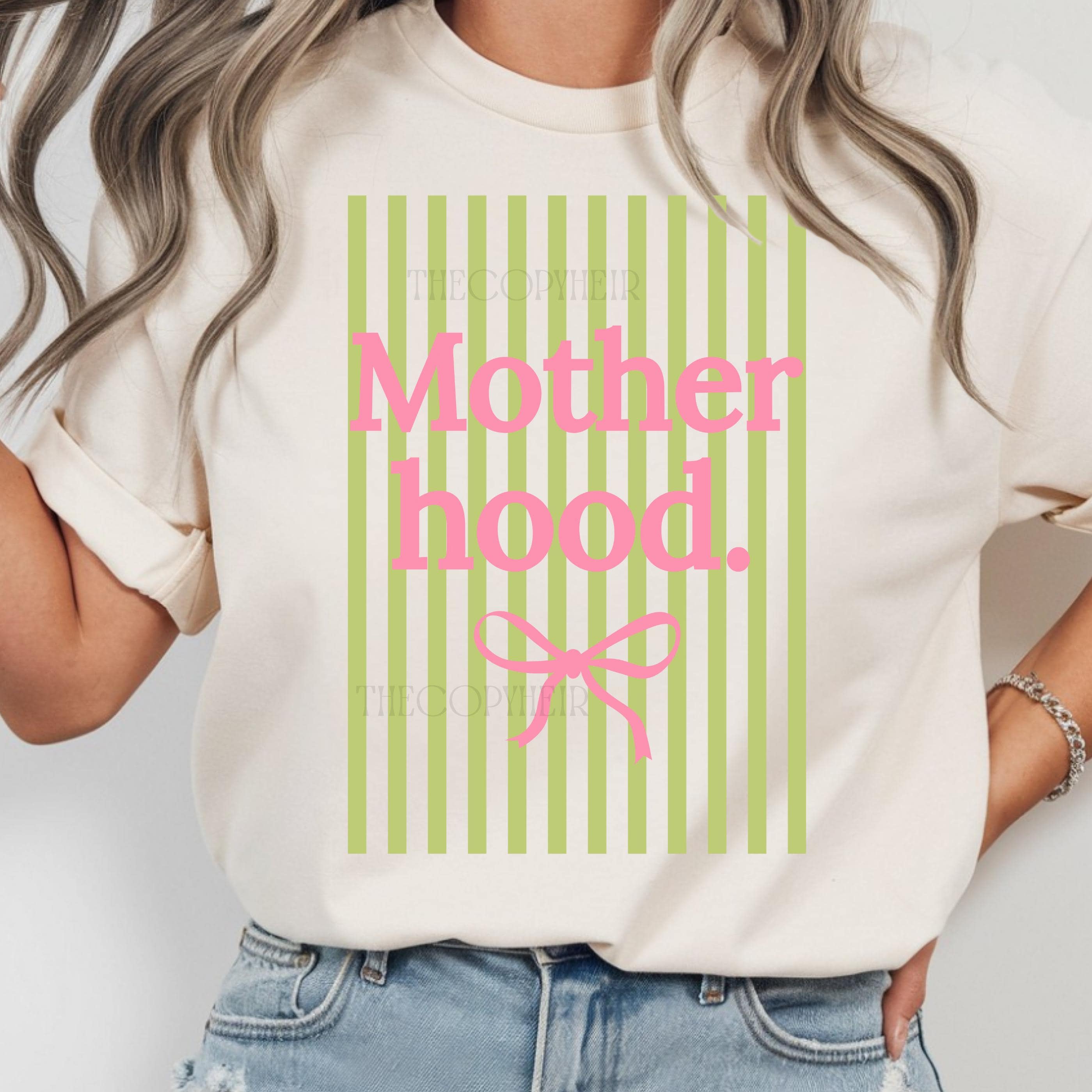 Coquette Motherhood T shirt Trendy Preppy Mama Design white 3xl sweatshirt