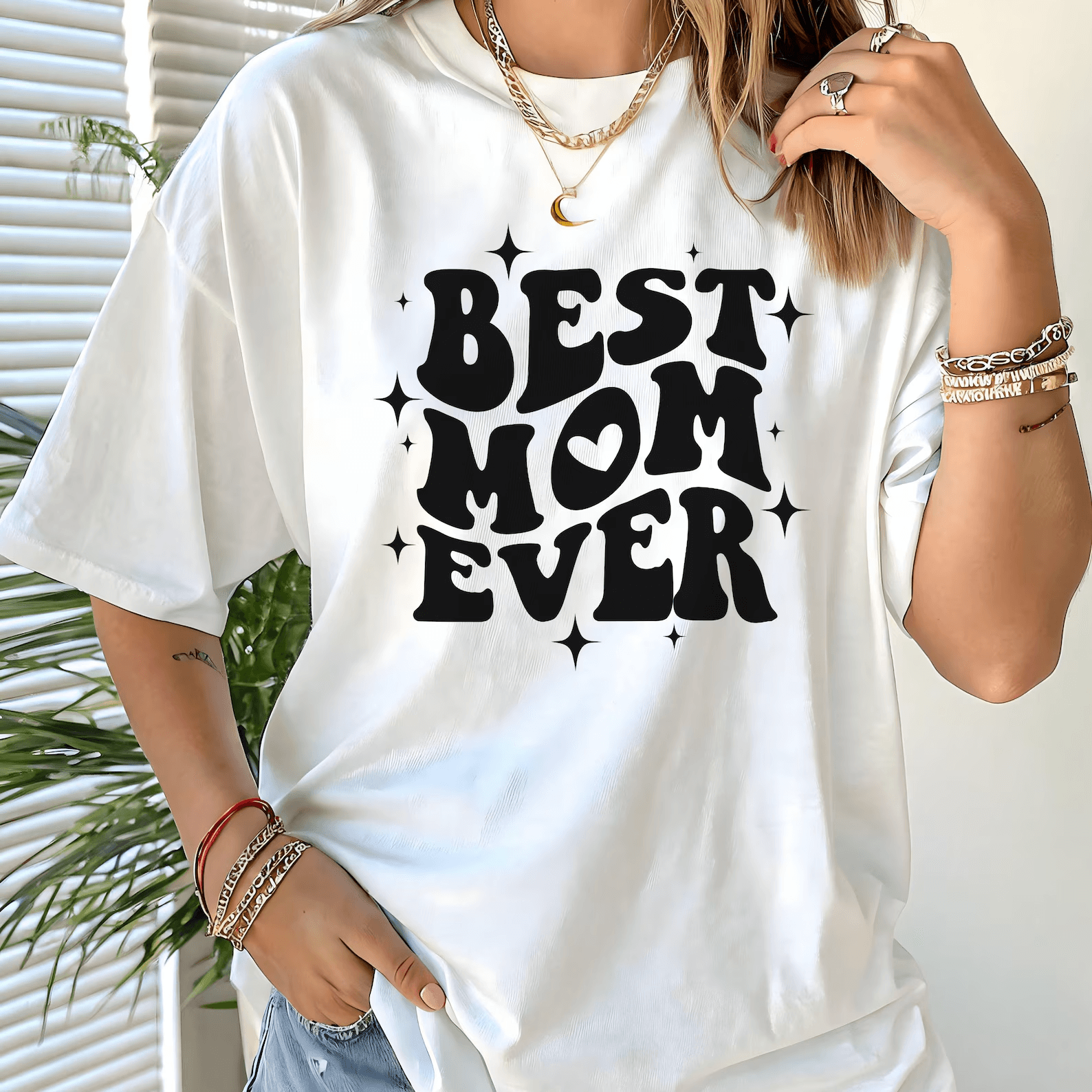 Best Mom Ever T Shirt Minimalist Mothers Day Shirt Soft Cotton Gift Tee For Moms blue xl sweatshirt