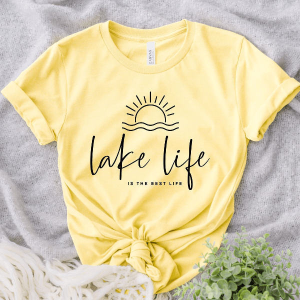 Lake Life Shirt Vacation Camping Tee Lake Vibes Travel Shirt black xl t Shirt