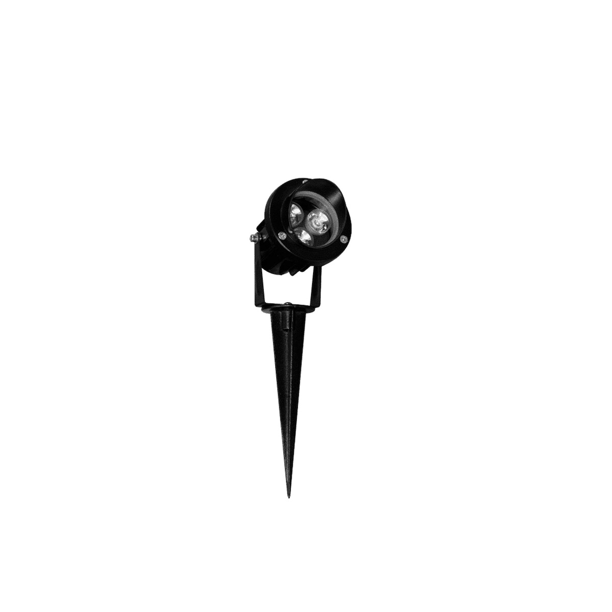 CADDIE 3 LED-Außenstrahler, 45°, 3000K, Mattschwarz - Hocheffiziente Architekturbeleuchtung - Beneito & Faure Image