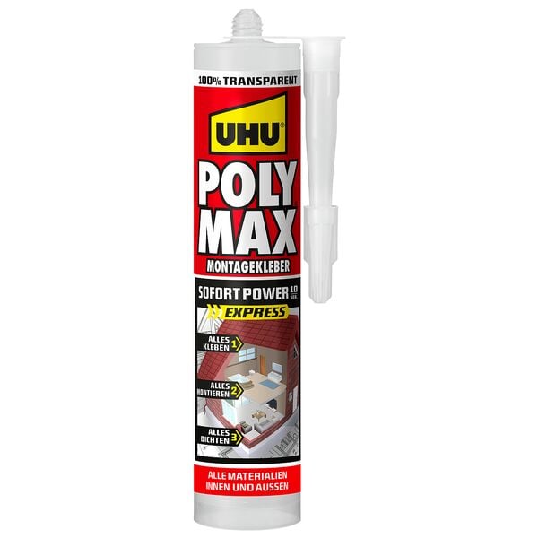 UHU Montagekleber »Poly Max® SOFORT POWER« transparent 300 g