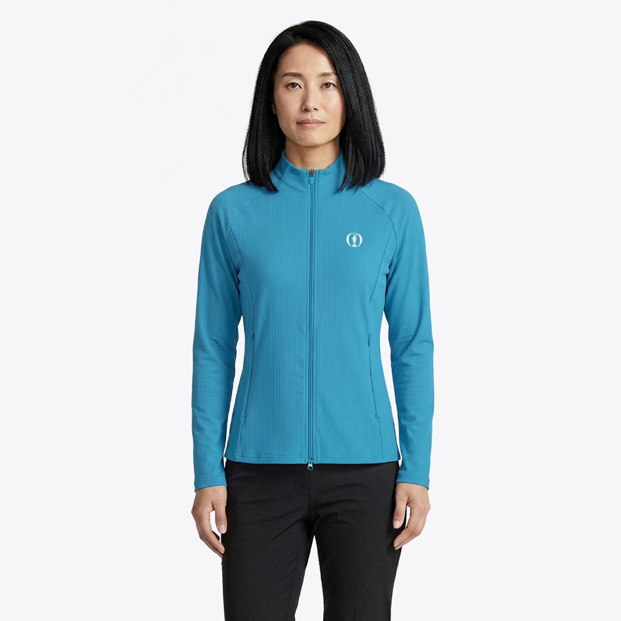 The Open FootJoy Rib Midlayer - Blau - Damen