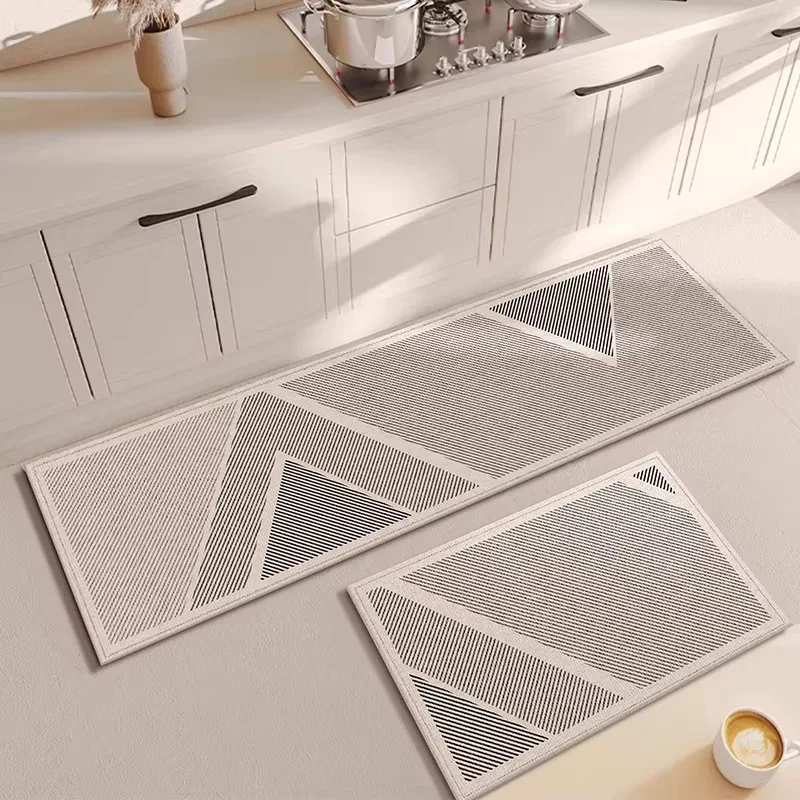 Kitchen Carpet Minimalist Style Floor Mat Soft and Comfortable Loop Pile Carpets Long Home Decoration Rug Alfombras De Cocina