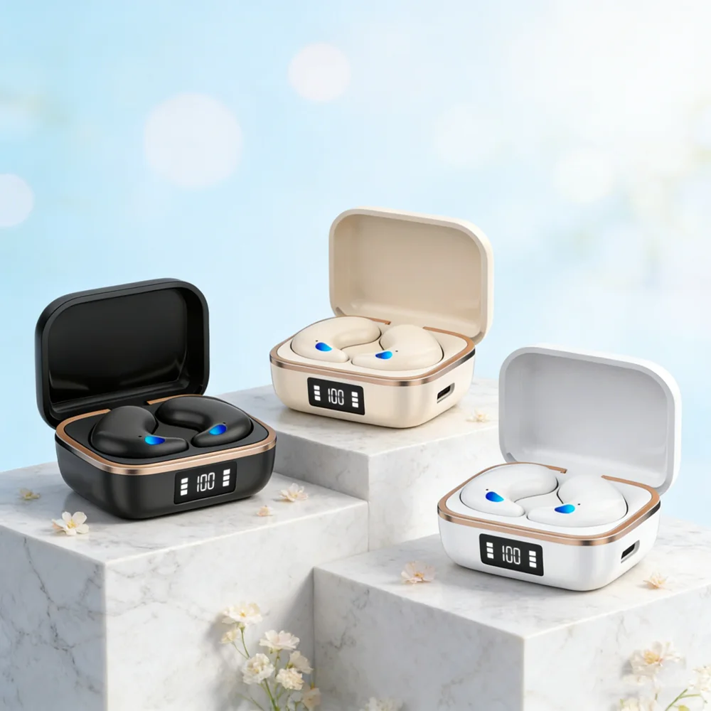 TWS Mini-Kopfhörer Kabellose Ohrhörer Geräuschunterdrückung Sport-Gaming Schlaf-Bluetooth-Kopfhörer HIFI Stereo Musik-Headset Image