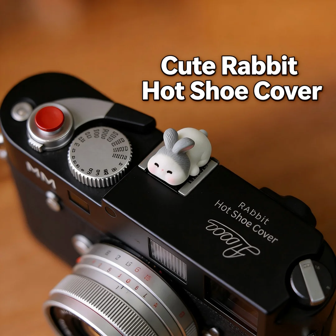 DIY Niedliche Welpen- und Hasen-Kamera-Blitzschuhabdeckung, Dekorative Schutzkappe für Fuji Leica XT5 XT3 XT50 Sony Nikon Z8 Canon Zubehör Image