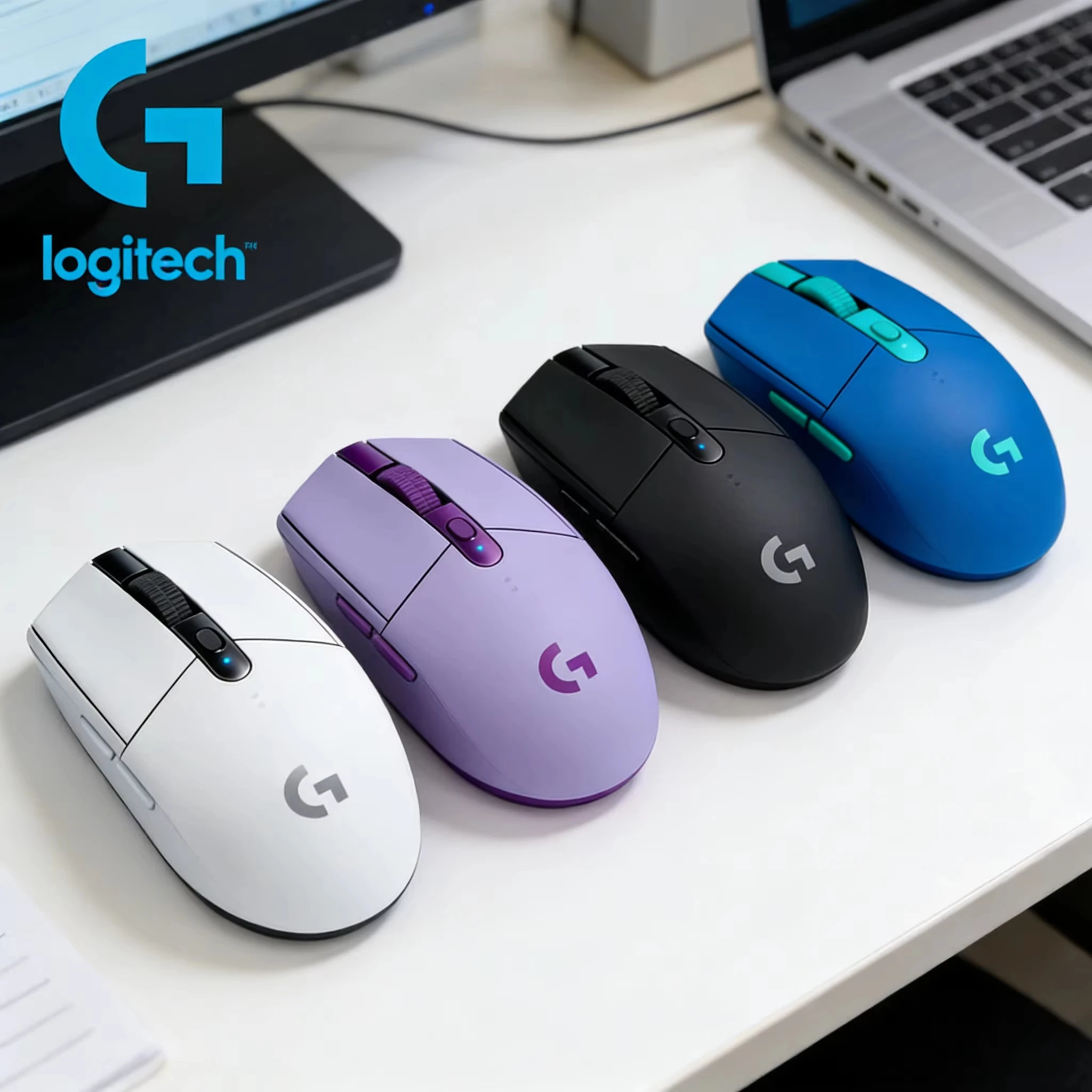 Logitech G203 LIGHTSYNC Kabelgebundene Gaming-Maus mit Anpassbarer RGB-Beleuchtung Hochpräziser Sensor 8000 DPI für PC Computer Laptop Image