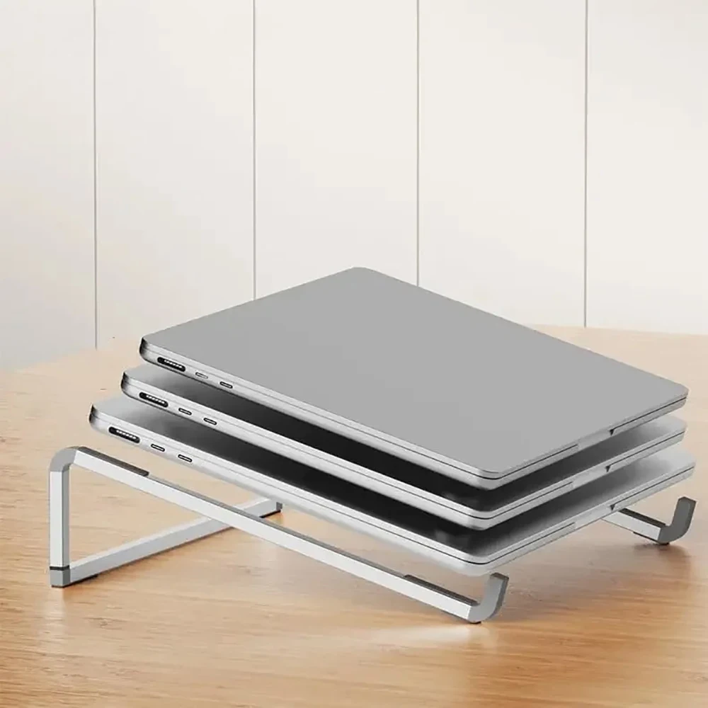 Laptop-Ständer für MacBook, zusammenklappbar, verstellbar, Aluminium, Computer-PC-Tablet-Ständer, Notebook-Tisch, Laptop-Halter, Wärmeableitung Image