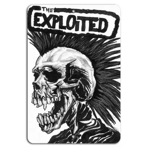 Punk Skull Vibes: The Exploited;s Edge-Aluminium Image