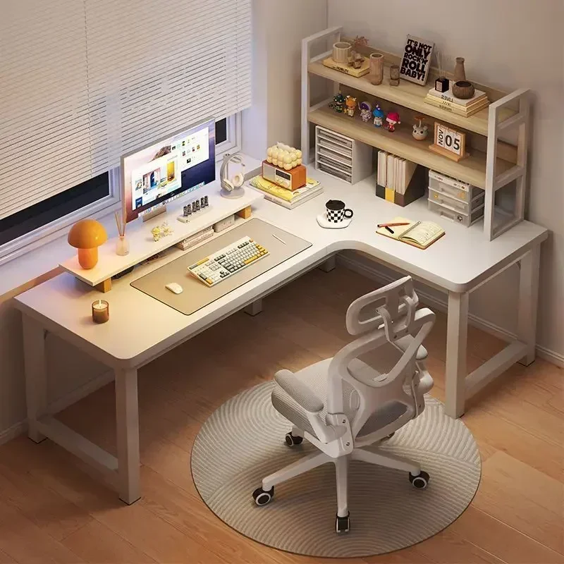 Eckschreibtisch, Computertisch, Desktop, Heimkombination, Schlafzimmer, Eckschreibtisch, einfacher Miethaus-Tisch