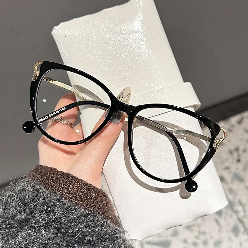 Anti-Blaulicht Vintage Katzenaugen-Brille für Damen Luxus-Markendesigner Sexy Damen-Brillengestell Image