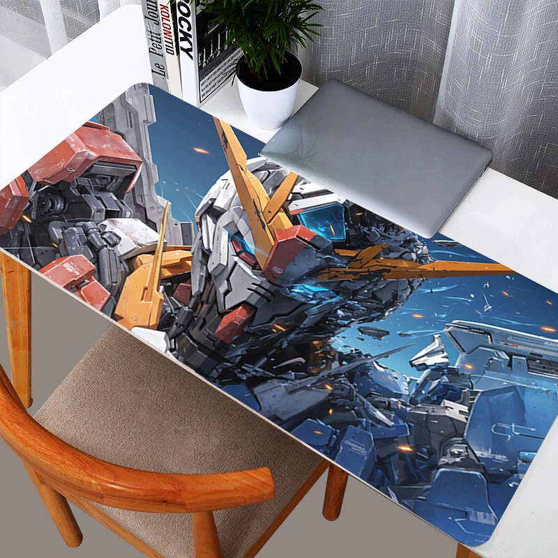 Leder-Mauspads Gundam Kawaii Mauspad Anime Süßes Mädchen Gabinete Gamer Computer Schreibtischunterlage Tastatur Gaming-Zubehör Mousepad Image