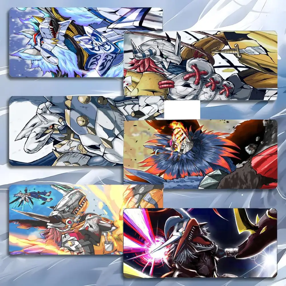 Anime Adventure D-Digimon Mauspad, großes Gaming-Mauspad mit LockEdge, verdickte PC-Tisch-Schreibtischunterlage