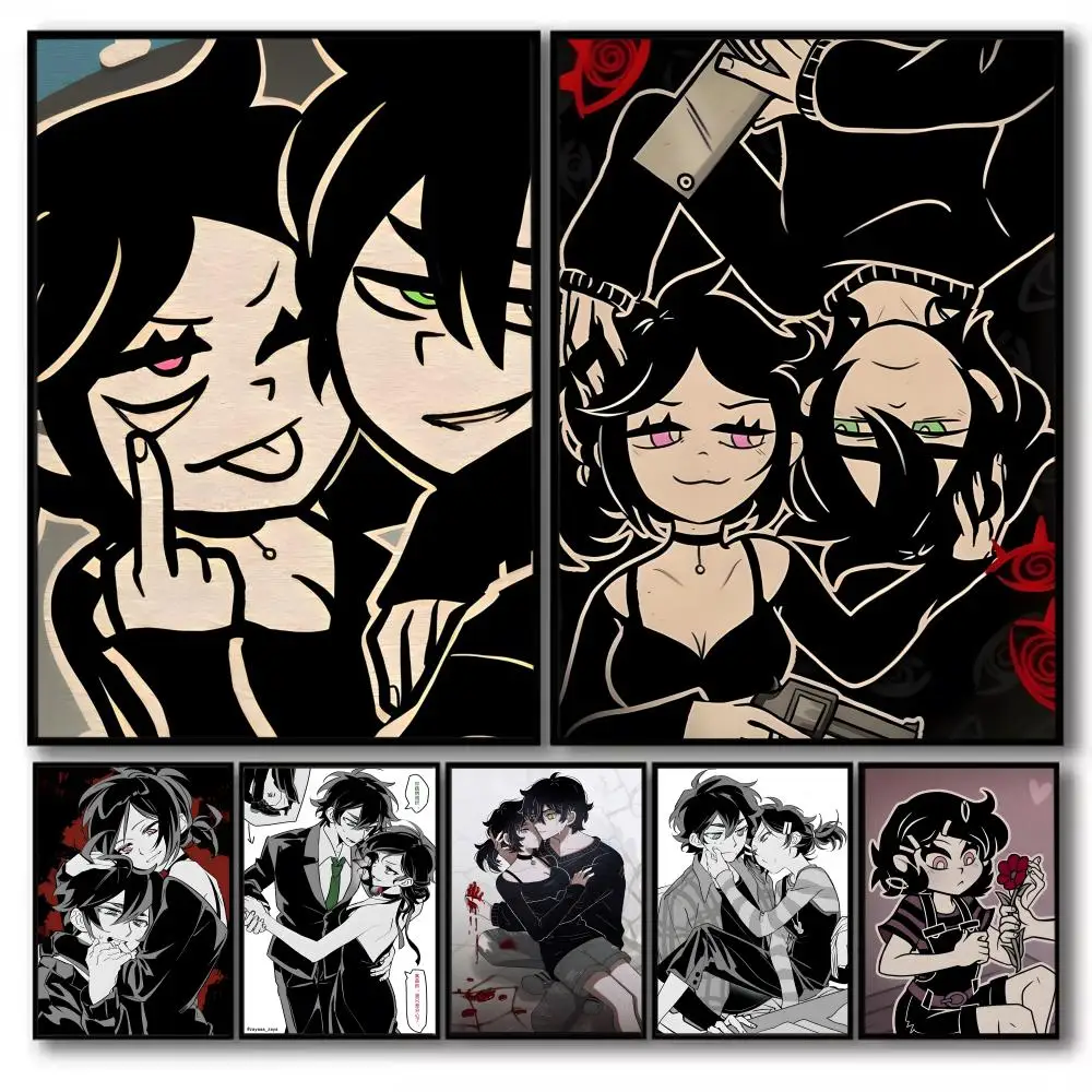 Poster, selbstklebender Wandkunstdruck, wasserfest, für Zuhause, Wohnzimmer, Schlafzimmer, ästhetische Dekoration, The C-Coffin Of Andy And Leyley Game