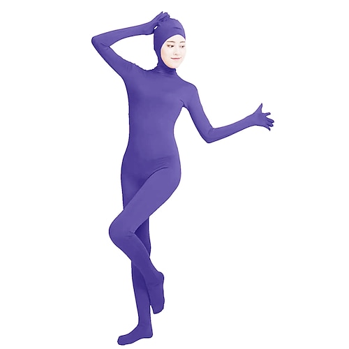 Zentai-Anzüge Catsuit Ganzkörperanzug Karnevalskostüm Ganzkörperanzug Königstag Alle Einfarbig Lycra Kostüm für Party Bühne Kinder Erwachsene Image