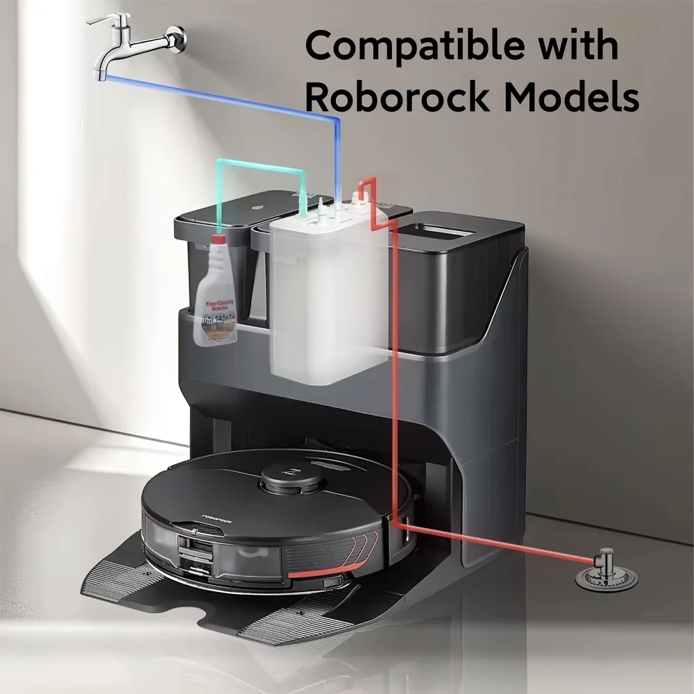 Automatisches Wasser-Nachfüll- und Ablass-System für Roborock S7 maxV ultra, S7 pro ultra, S8 pro ultra, S8 maxV ultra Image